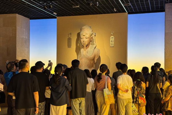 上海博物館の古代エジプト文明展、168時間カーニバル開催