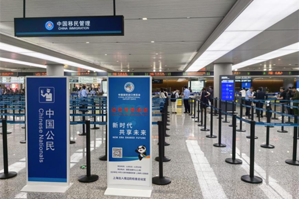 第8回輸入博開催まで40日を切り、専用の出入国審査通路が開設