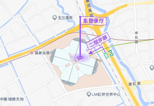 P0停车场（华翔路1535号）进馆路线.jpg
