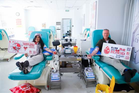 外国人献血キャンペーン 上海